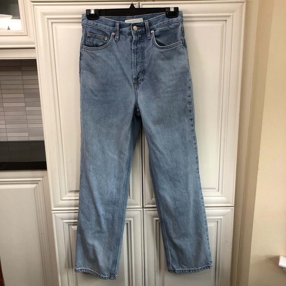 Topshop High Rise women’s wide leg jeans
